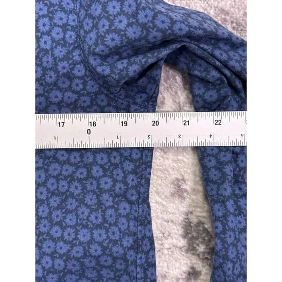 Frank & Eileen Shirt 2 / Small Womens Grayson The Hero Blue Floral Cotton Woven - Picture 4 of 8